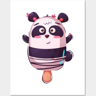 Panda Popsicle Posters and Art